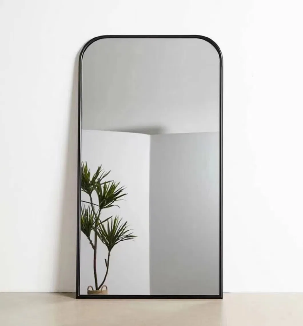 Aluminium Framed Golden Black Square and Round Bathroom Mirror