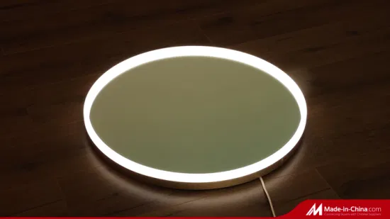 Espelho de vaidade de hollywood com luz, espelho de maquiagem de mesa com 15 luzes led controle de toque inteligente 3 cores luz rotação de 360 ​​°