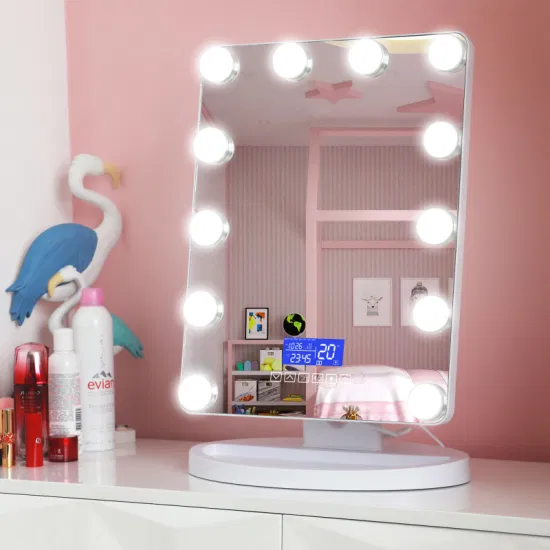 Lâmpada LED Hollywood Vanity Mesas cosméticas com espelho de corpo inteiro com lâmpadas LED